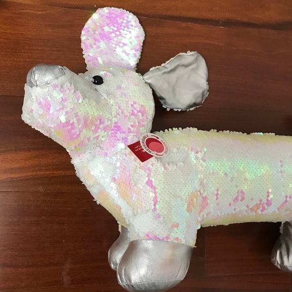 Sequined Cute stuffed toy 19in long approx. - Picture 3 of 6